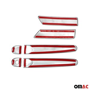 Nissan Juke Door Handle Cover - Omac - Gloss Silver - 2011-2017